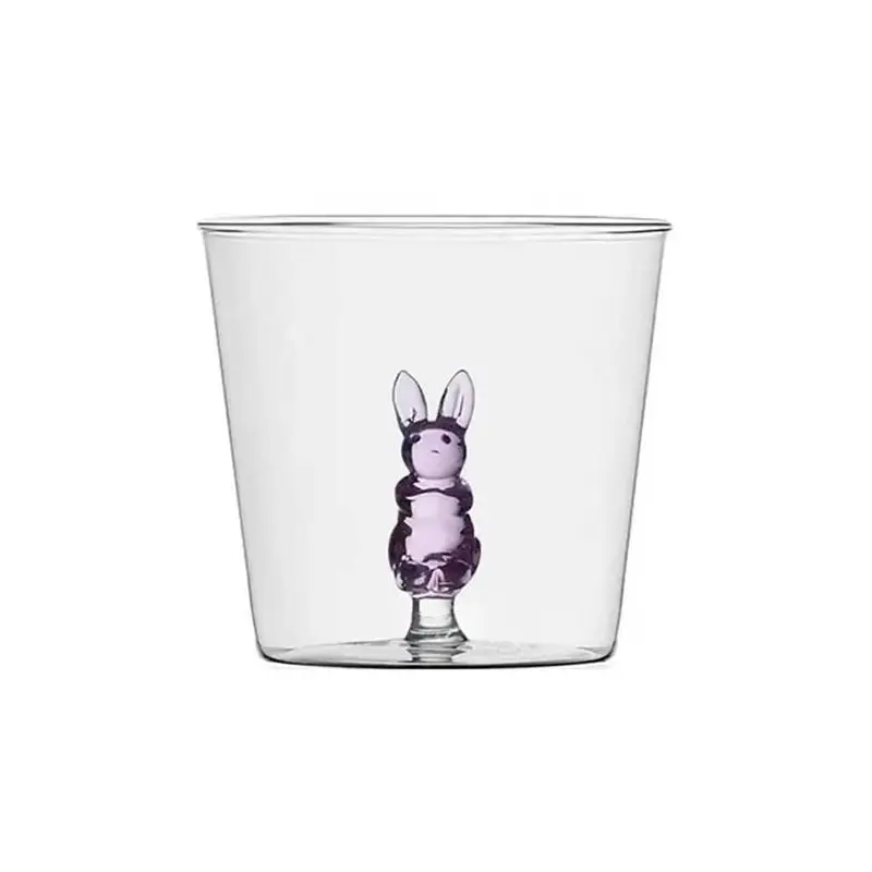 El yapımı 3D hayvan şekilli bardak ördek/tavşan/sincap/salyangoz şekli şarap kokteyl bardakları  renkli su içme bardağı fincan