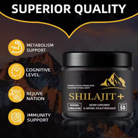 Résine de Shilajit ENERGY OEM 50g, 60 Comprimés, Supplément Naturel Multi-Minéraux, Suppléments Herbales Pures du Guangdong pour Hommes, Durée de Conservation 24 Mois