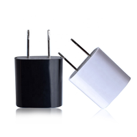 Chargeur rapide Portable 5W 5V 1A Cube bloc US EU chargeur mural adaptateur Usb pour iPhone chargeur adaptateur universel d'alimentation