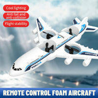 Avion en mousse télécommandé 2.4G et quadrirotor modèle de jouet de drone de combat à induction par gravité contrôlé à la main pour les 14 ans et plus