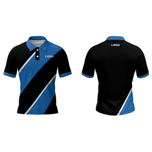 Polos de golf en polyester personnalisés pour hommes, vêtements de sport, chemises polo d'uniforme de travail à séchage rapide et sublimation complète - Product Image 2