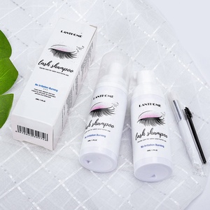 50ml al por mayor Lash <span class=keywords><strong>limpiador</strong></span> con cepillo prolongar latigazo limpio pestañas ligeramente espuma de champú - Product Image 1