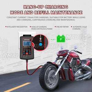 Chargeur de batterie de moto automatique intelligent RJtianye avec pince de 2 m pour batterie au plomb-acide 6V-12V 2Ah-20Ah - Product Image 6