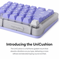 ALTO KEYS K98M Amber Series AI Keyboard Mekanik Plastik ABS Backlit Monokrom Nirkabel BT PS/2 yang Dapat Disesuaikan dan Dapat Ditukar (Hot-Swappable)