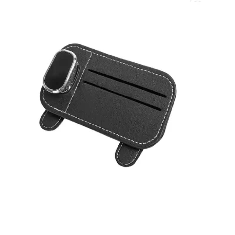 Clip per occhiali clip per documenti pacchetto di carte per patente di guida car interio rsun visor car storage bag