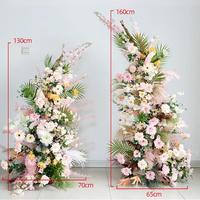 Arche de roses artificielles en soie rose personnalisée pour anniversaire, remise de diplôme, mariage, événement, fête, Noël, décoration de restaurant, bar