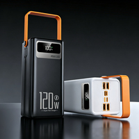 Batterie externe ultra haute capacité 50000 mAh avec 2 câbles intégrés et lampe torche LED pour le camping – Prix usine de gros