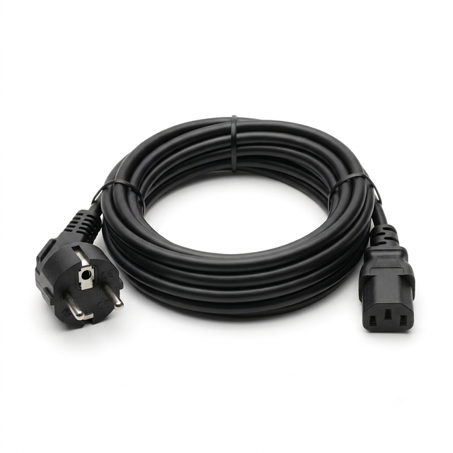 Custom 1.5m European Standard EU AC Power Cable Plug  Mains AC Power Lead Cord OEM ODM
