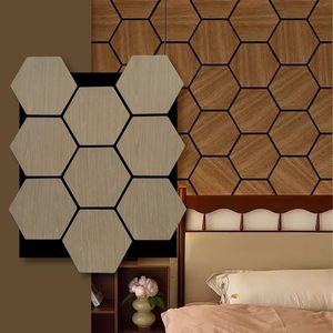 Panneau mural acoustique insonorisant moderne hexagonal, populaire, décoratif, bloquant le son - Product Image 4