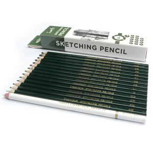 Seamiart 14 unids/<span class=keywords><strong>set</strong></span> 6H-12B arte estándar dibujo bocetos Hb lápices de madera conjunto con 1 pieza lápiz de carbón blanco Oficina escuela - Product Image 6