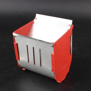 धातु खरगोश फीडर खेती पिंजरे पशु खिला उपकरण खरगोश फ़ीड गर्त में इस्तेमाल किया - Product Image 2