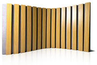 Panneaux muraux acoustiques en bois de conception européenne moderne Placage Studios Chambres à coucher Hôtels-Prix raisonnable standard d'usine en Chine