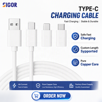 Kabel Pengisian Daya Super Cepat USB 6A Tipe A ke Tipe C, Inti Tembaga Berlapis Timah, Kabel Transfer Data, Panjang Sesuai Pesanan