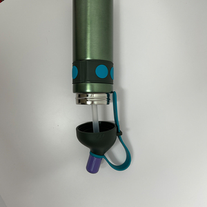Custom Logo Insulated Stainless <b>Steel</b> Water <b>Bottle</b> with Silicone Carry Strap & Anti-Slip Grip - Product Image 6