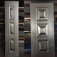 Plato de Acero Inoxidable, precio barato, molde, piel de puerta de acero, hoja de hierro prensado en relieve, Panel de piel de puerta de Metal para puerta