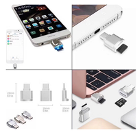 Wholes Adaptateur de prise USB Type c vers Micro TF Adaptateur de lecteur de carte mémoire pour ordinateur Macbook Phone, appareil photo, ordinateur portable