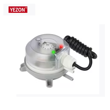 Adjustable Air Differential Pressure Switch SPDT Contact HVAC Application Pressure Control Pump with Light Alarm