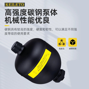 Acumulador de Diafragma Gxq de 0.25, 0.32, 0.5, 0.75L, Precargado con Nitrógeno, para Almacenamiento de Energía Industrial - Product Image 2