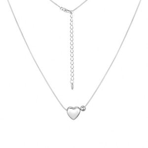 Collier pendentif Dylam en argent sterling 925 plaqué rhodium, motif cœur infini, bijoux haut de gamme - Product Image 1