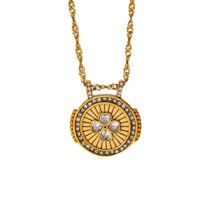 قلادة أنيقة شخصية مستديرة عملة قلب صلب مقاوم للصدأ قلادة من التيتانيوم الصلب الغامضة - Product Image 6