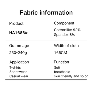 En stock, tissu texturé 100% polyester, effet coton, doux, respirant, tricot jacquard à côtes ondulées, t-shirts, vêtements de sport, extérieur - Product Image 2