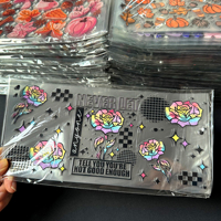 Million Buyer's Choice Impresión DTF Personalizada para Envolturas de Vasos, Transferencia de Dibujos Animados a Granel, Resistente a Arañazos e Impermeable para Vasos Transparentes