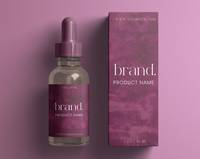 Pemegang leher merah muda, masukkan perjalanan produk perawatan pribadi dua kotak kemasan 30ml/1oz 100ml 200ml kotak kemasan merah muda