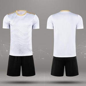 ชุดทีมฟุตบอลผู้ชาย แขนสั้น คอตั้ง ลายเรียบ สีพื้น ย้อมธรรมดา โพลีเอสเตอร์ 100% แบบรีดร้อน - Product Image 2