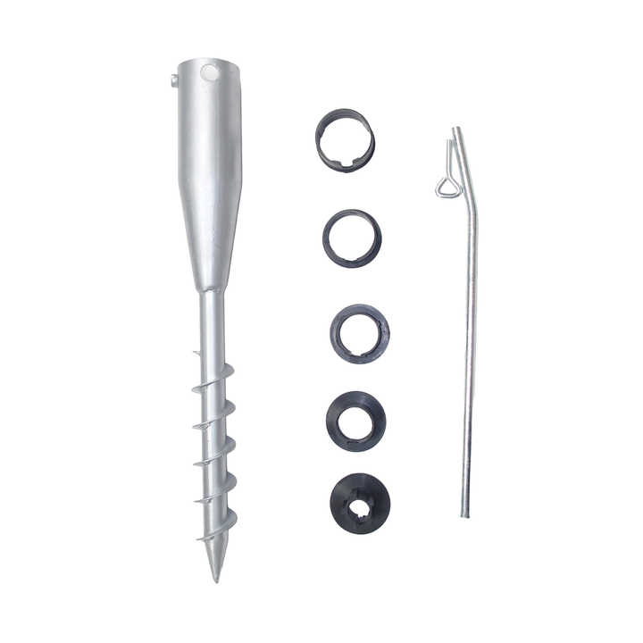 Heavy Duty Steel No Dig Beach Sand Ground Anchor Umbrella Sand Anchor for Umbrellas Poles