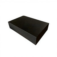Boîte en carton pliable magnétique avec logo personnalisé, emballage cadeau magnétique noir