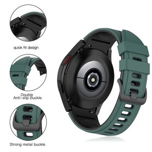 Sport Montre de Silicone Bande Pour Samsung <span class=keywords><strong>Galaxy</strong></span> Montre <span class=keywords><strong>4</strong></span> Classique 46mm <span class=keywords><strong>42mm</strong></span> 44mm 40mm Smartwatch Ceinture <span class=keywords><strong>Bracelet</strong></span> <span class=keywords><strong>Galaxy</strong></span> Montre <span class=keywords><strong>4</strong></span> sangle - Product Image 4