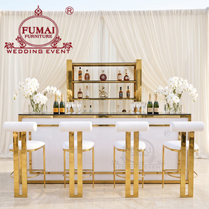 Small Bar Pub Counter Bar Furniture Table Rectangle Wedding Stainless Steel Acrylic Bar Counter Desk - Product Image 3