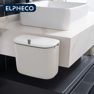 ELPHECO <span class=keywords><strong>Poubelle</strong></span> <span class=keywords><strong>murale</strong></span> en plastique 9L <span class=keywords><strong>Poubelle</strong></span> suspendue pour cuisine et <span class=keywords><strong>salle</strong></span> <span class=keywords><strong>de</strong></span> <span class=keywords><strong>bain</strong></span> - Product Image 4