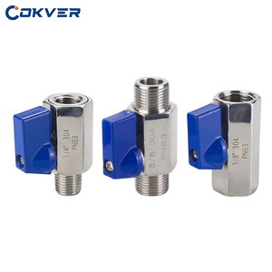 <strong>Mini</strong> SS304 Female Male Threaded End Manual 1/4" 1/8" Stainless Steel <strong>Ball</strong> <strong>Valve</strong> - Product Image 5