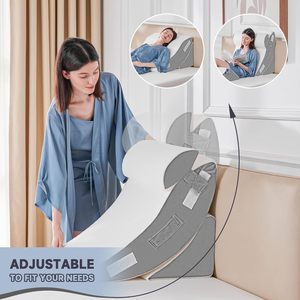 Lot de 4 coussins orthopédiques en <span class=keywords><strong>mousse</strong></span> à mémoire de forme, réglables, solides 400TC, pour soulager les douleurs post-opératoires du corps, du dos et des jambes - Product Image 6