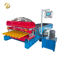 Machine de formage de rouleaux de tuiles métalliques émaillées de petite taille, abordable, pour petite usine de transformation