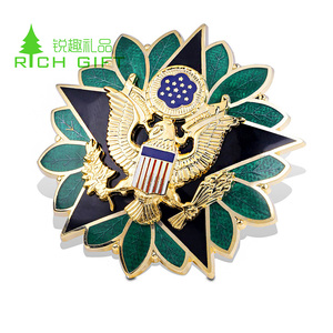 Badge en métal émaillé personnalisé, drapeau antique doré, vente chaude, haute qualité, <span class=keywords><strong>prix</strong></span> bas - Product Image 2
