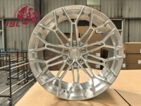 Jantes monobloc forgées 16-24 pouces, finition argent brossé, multi-branches, légères, 5x112 5x120 pour performance, course, coupé, tuning