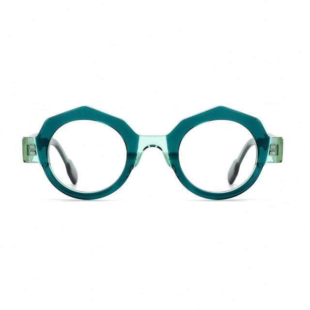 Model 2185 Round Acetate Optical Frame Luxury Acetate Eyeglasses Custom logo Frame Ready Stock Glasses Small Size Frames