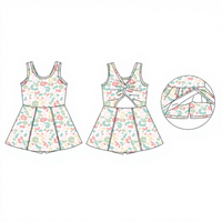 Meilleur prix été sans manches enfants filles robe Tennis Yoga Golf robe entraînement costume personnalisé imprimé vêtements