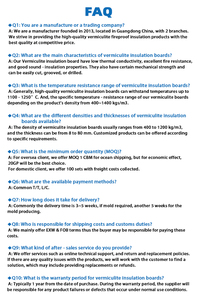 Cucharones y tanques metalúrgicos, tableros de vermiculita de mica de sílice, bloques de vermiculita, ladrillos refractarios resistentes al calor - Product Image 6