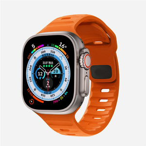สายนาฬิกาซิลิโคนสำหรับ Apple Watch ultra 49mm 9 7 45mm 41mm, สายรัดข้อมือยางสำหรับ <span class=keywords><strong>iWatch</strong></span> 6 <span class=keywords><strong>5</strong></span> 4 <span class=keywords><strong>44mm</strong></span> 40mm - Product Image 4