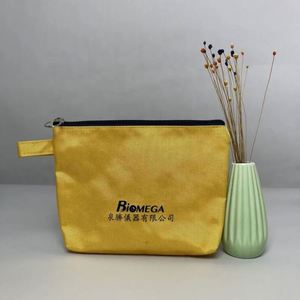 Bolsa de cosméticos para mujer 100% algodón regalo bolsas de maquillaje con cremallera poliéster OEM ODM bolsa de cosméticos personalizada - Product Image 2