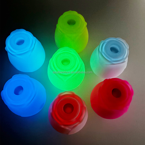 Rose Seksspeeltjesfabriek Groothandel Gloed In De Donkere Lichtgevende Roos Vibrator Vrouwen Seksroos Speelgoed - Product Image 2