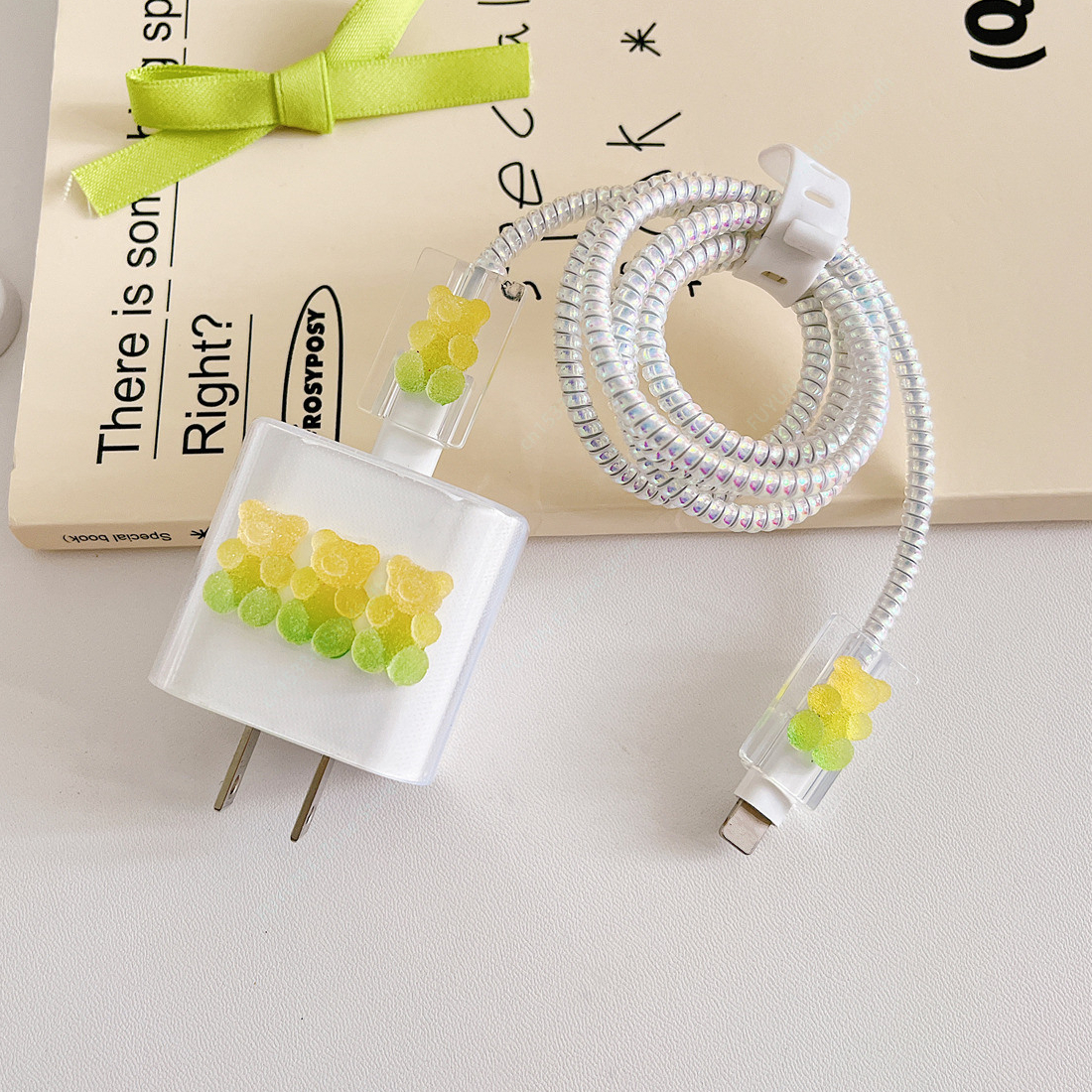 5PCS-Jaune Vert