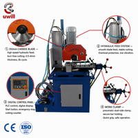 Scie à tube hydraulique semi-automatique 350 pour découpe à froid des aciers inoxydables et au carbone, 3kW 380V, moteur à engrenages et pompe
