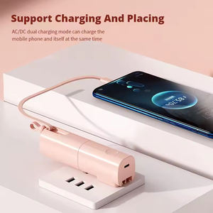 UE EE. UU. Enchufe <span class=keywords><strong>de</strong></span> pared Cápsula Respaldo <span class=keywords><strong>DE</strong></span> EMERGENCIA Tipo C Mini Powerbank Uso del teléfono móvil Universal 5000mAh Cargador <span class=keywords><strong>de</strong></span> batería Power Bank - Product Image 4