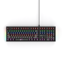 R8 K1001 penjualan terlaris Multimedia 108 tombol Gaming Keyboard Skate untuk komputer Laptop