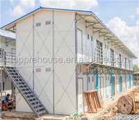 Listo para la construcción de casas de playa portátiles cabina casas prefabricadas modulares de 2 pisos casa aislada Ecuador en Canadá