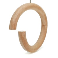 Vente en gros d'usine, présentoir à anneaux de rangement original, boutique, cercle en bois naturel, porte-écharpe rond avec aimant